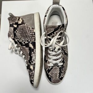 Paige Animal Print Ankle High Sneakers in Size 8.5